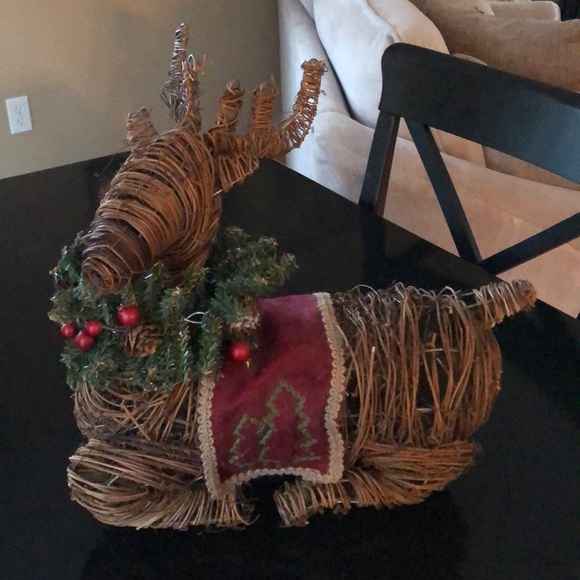 Other - Christmas wicker reindeer.
